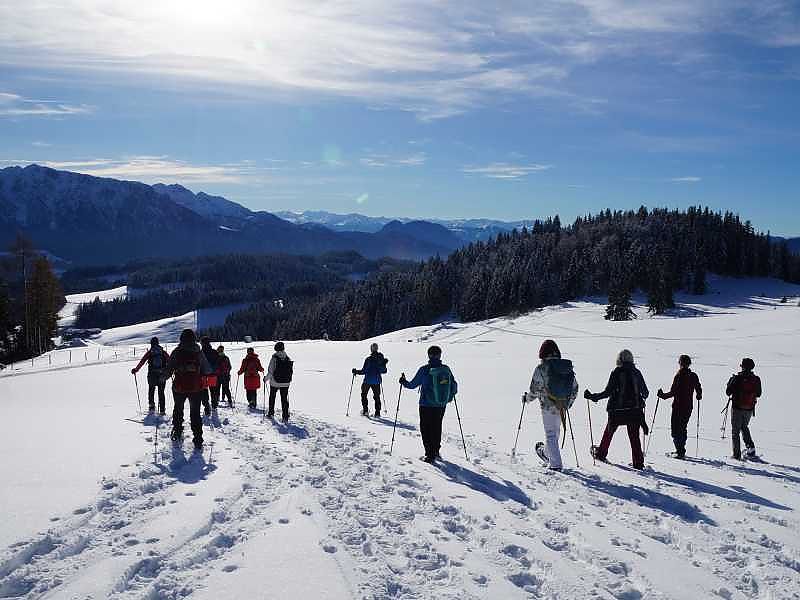 Erste Schneeschuhtour im winter wonderland