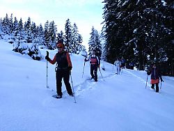 Erste Schneeschuhtour im winter wonderland
