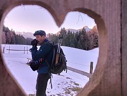 Eine Frühjahrsschneeschuhtour mitten im Winter